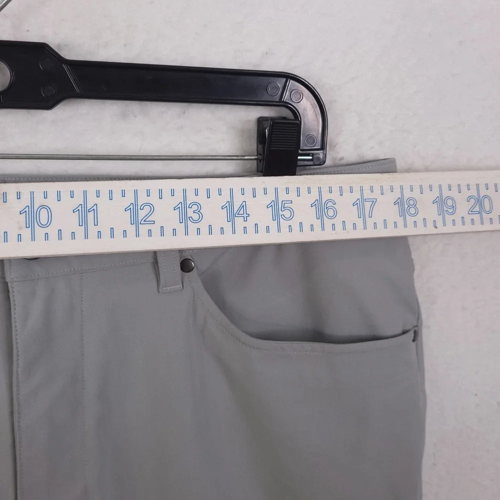 Lululemon ABC Pant Slim Mens 36x28 Grey Warpstreme Technical Golf Commuter